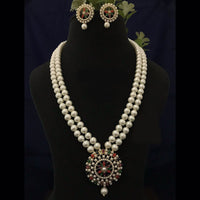 FS Collection Gold Plated Pearl Necklace Set