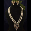 FS Collection Gold Plated Pearl Necklace Set