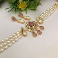 FS Collection Gold Plated Necklace Set