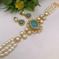 FS Collection Gold Plated Necklace Set