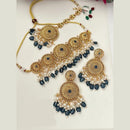 FS Collection Gold Plated Pota Stone Necklace Set