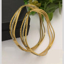 FS Collection Gold Plated Bangle Set