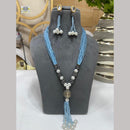 FS Collection Austrian Stone And Beads Long Necklace Set
