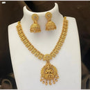 FS Collection Luxurious Gold Plated Pota Temple Necklace Set