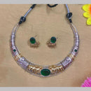 Fs Collection 2 Tone Pota Stone Choker Necklace Set