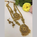 FS Collection Gold Plated Crystal Long Necklace Set