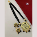 FS Collection Classic Gold Plated Beads Stylish Jewelry for Traditional Outfits Necklace Set
