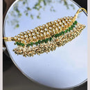 FS Collection Gold Plated Kundan Stones and Pearls Ethnic and Bridal Wear Choker Necklace Set