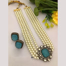 FS Collection Designer Crystals and Pearls Long Necklace Set