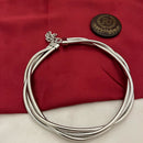 FS Collection Bold Elegance Silver Plated Fashion / Statement Necklace