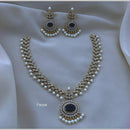 FS Collection Gold Plated Austrian Stone And Beads Elegant Necklace Set