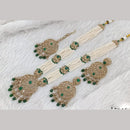 FS Collection Gold Plated Pota Stone And Beads Necklace Set
