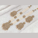 FS Collection Gold Plated Pota Stone And Beads Necklace Set