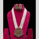 FS Collection Traditional Temple Design Necklace Set with Beads