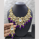 FS Collection Gold Plated Pota Stone And Beads Necklace Set