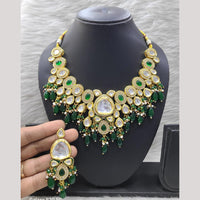 FS Collection Gold Plated Pota Stone And Beads Necklace Set