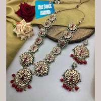 FS Collection Kundan And Beads Necklace Set