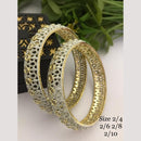 FS Collection Gold Plated Austrian Stone Bangle Set