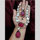 FS Collection Gold Plated Crystal Stone Necklace Set