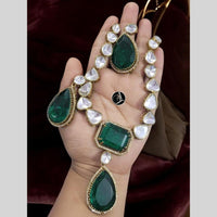 FS Collection Gold Plated Crystal Stone Necklace Set