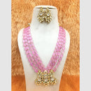 FS Collection Kundan and Beads Necklace Set