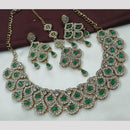 FS Collection Gold Plated Austrian Stone Necklace Set