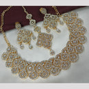 FS Collection Gold Plated Austrian Stone Necklace Set