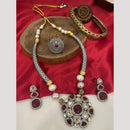 FS Collection 2 Tone Pota Stone Necklace Set