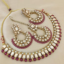 FS Collection  Elegant Beaded Crystal Stone And Beads Necklace Set