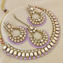 FS Collection  Elegant Beaded Crystal Stone And Beads Necklace Set