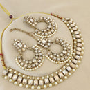 FS Collection  Elegant Beaded Crystal Stone And Beads Necklace Set