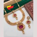 FS Collection Ethnic Pota Stone Necklace Set
