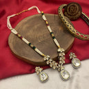 FS Collection Handcrafted Elegant Austrian Stone And Beads Long Necklace Set