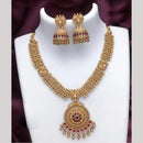FS Collection Gold Plated Timeless Grace Pota Stone Necklace Set