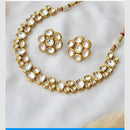 FS Collection Heritage Style Kundan Jewellery Necklace Set