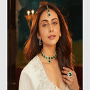 FS Collection Heritage Style Pota And Austrian Stone Choker Necklace Set