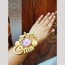FS Collection Unique Artistic Green & Pink Gemstone Bracelet 
