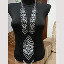 FS Collection Handcrafted Tiny Beaded Long Necklace Unique Style in Every Bead