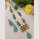 FS Collection Beaded Necklace Set With Kundan Touch