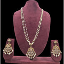 FS Collection Classic Long Necklace Set with Austrian Sparkle & Pearl Beauty