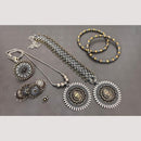 FS Collection Radiant Rhodium Plated Jewellery Combo Ultimate Shine & Style