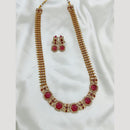 FS Collection Premium Austrian Stone And Pota Design Necklace Set
