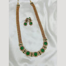FS Collection Premium Austrian Stone And Pota Design Necklace Set