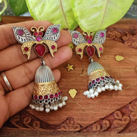 FS Collection Elegant Pota Stone Dangle Earrings for Women & Girls