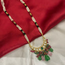 FS Collection Elegante Kundan And Pearl Long Necklace Set For Every Occassions