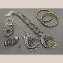 FS Collection Beautiful Oxidised Two Tone Jewellery Combo Set For Navratri Occassions