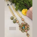 FS Collection Regal Glow Mother Of Pearl Long Necklace Set