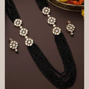 FS Collection Radiant Sparkle Pota Stone And Pearl Necklace Set