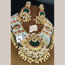 FS Collection Radiant Sparkle Pota Stone And Pearl Necklace Set
