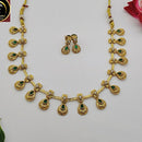 FS Collection Traditional Pota Stone Necklace Set For Wedding And Festive Wear